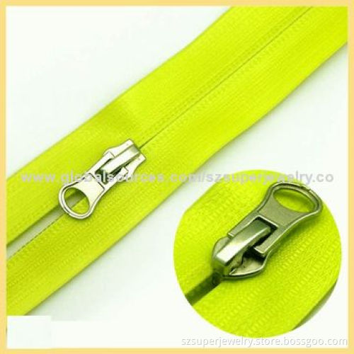 Bag clothing open end Invisible nylon zipper|nylon zipper